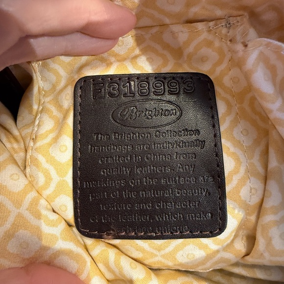 Brighton Brown Leather Crossbody Bag - Picture 10 of 10